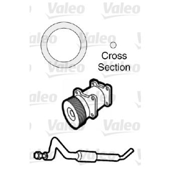 Joint d'étanchéification, conduite de réfrigérant VALEO 509739