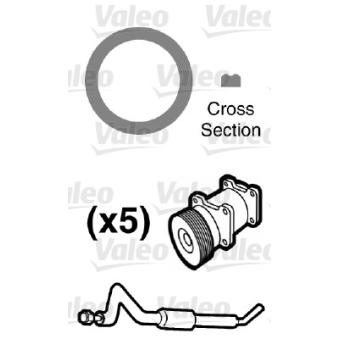 Joint d'étanchéification, conduite de réfrigérant VALEO 509550