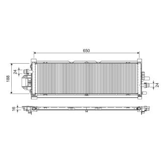 Radiateur, refroidissement du moteur VALEO 701298