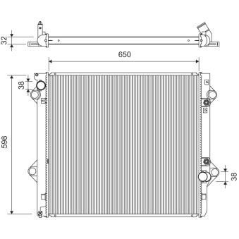 Radiateur, refroidissement du moteur VALEO 701410