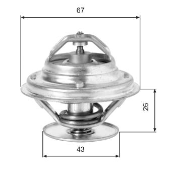 Thermostat d'eau GATES TH05586G1