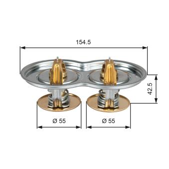 Thermostat d'eau GATES TH51975/80G1