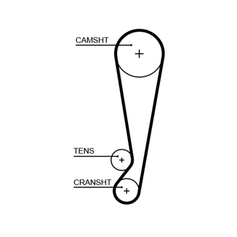 Kit de distribution GATES K015664XS - Visuel 1