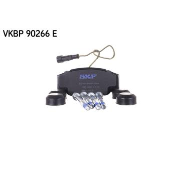 Jeu de 4 plaquettes de frein arrière SKF VKBP 90266 E