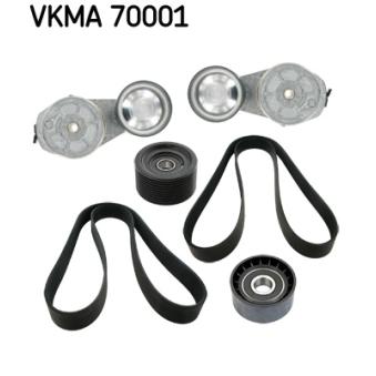 Jeu de courroies trapézoïdales à nervures SKF VKMA 70001