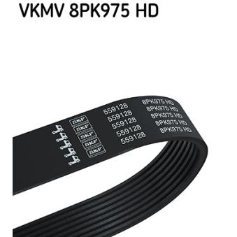 Courroie trapézoïdale à nervures SKF VKMV 8PK975 HD