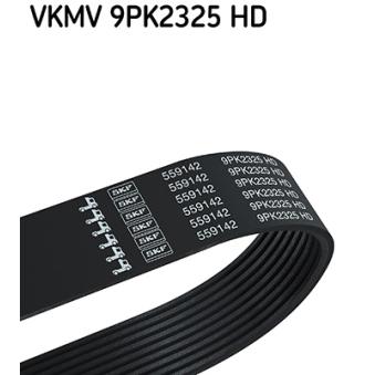 Courroie trapézoïdale à nervures SKF VKMV 9PK2325 HD