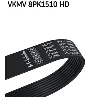 Courroie trapézoïdale à nervures SKF VKMV 8PK1510 HD