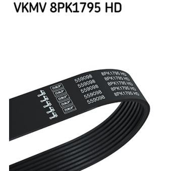 Courroie trapézoïdale à nervures SKF VKMV 8PK1795 HD