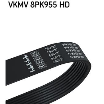 Courroie trapézoïdale à nervures SKF VKMV 8PK955 HD