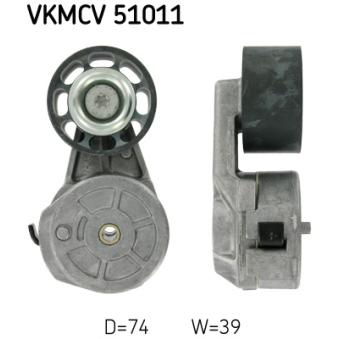 Poulie-tendeur, courroie trapézoïdale à nervures SKF VKMCV 51011