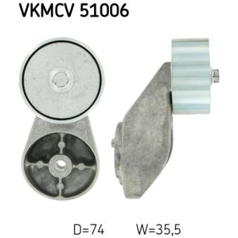 Poulie renvoi/transmission, courroie trapézoïdale à nervures SKF