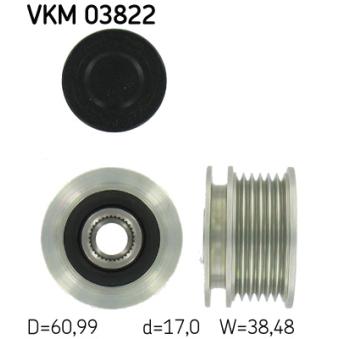 Poulie roue libre, alternateur SKF VKM 03822