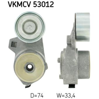 Poulie-tendeur, courroie trapézoïdale à nervures SKF