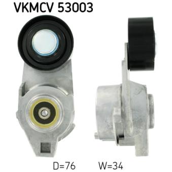 Poulie-tendeur, courroie trapézoïdale à nervures SKF VKMCV 53003