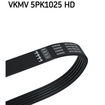 Courroie trapézoïdale à nervures SKF VKMV 5PK1025 HD