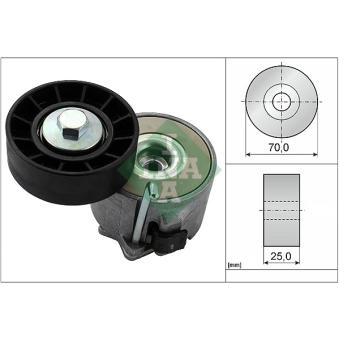 Tendeur, courroie trapézoïdale à nervures INA 534 0280 10