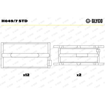 Coussinet de vilebrequin GLYCO