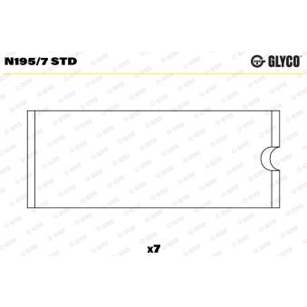 Support d'arbre à came GLYCO N195/7 STD