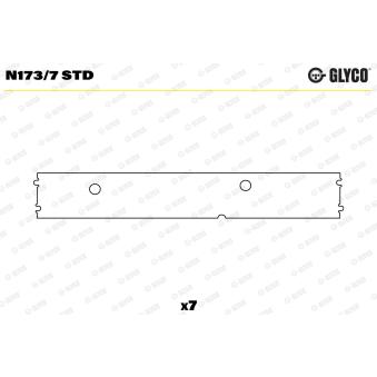 Support d'arbre à came GLYCO N173/7 STD