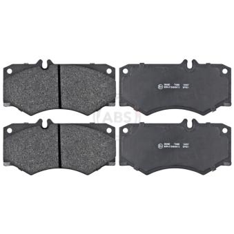 Jeu de 4 plaquettes de frein avant A.B.S.