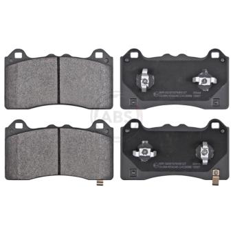 Jeu de 4 plaquettes de frein avant A.B.S.