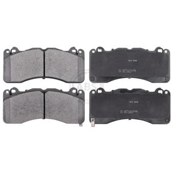 Jeu de 4 plaquettes de frein avant A.B.S.