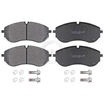 Jeu de 4 plaquettes de frein avant A.B.S.