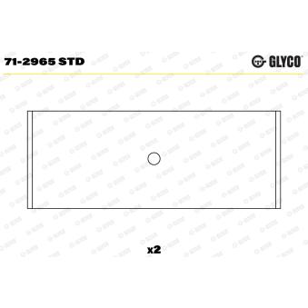Coussinet de bielle GLYCO 71-2965 STD