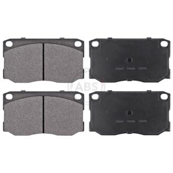 Jeu de 4 plaquettes de frein avant A.B.S. 37047