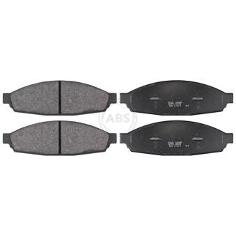 Jeu de 4 plaquettes de frein avant A.B.S. 38953