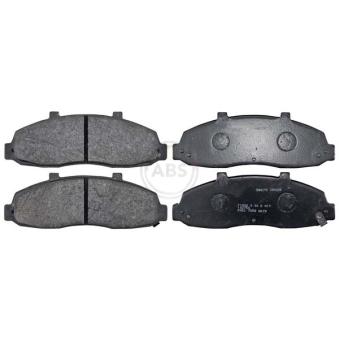 Jeu de 4 plaquettes de frein avant A.B.S. 38679