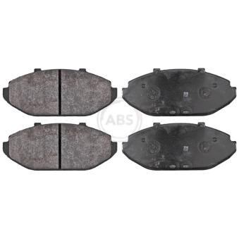 Jeu de 4 plaquettes de frein avant A.B.S. 38748