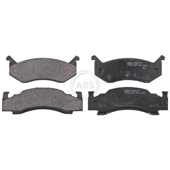 Jeu de 4 plaquettes de frein avant A.B.S. 38086
