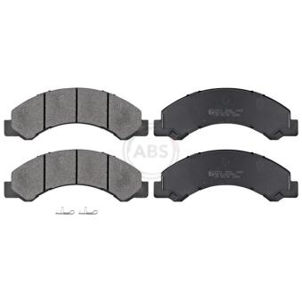 Jeu de 4 plaquettes de frein avant A.B.S.