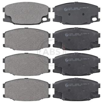 Jeu de 4 plaquettes de frein avant A.B.S.