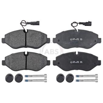 Jeu de 4 plaquettes de frein avant A.B.S. 37659