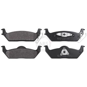Jeu de 4 plaquettes de frein avant A.B.S. 38448