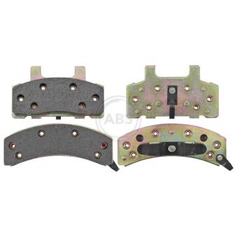 Jeu de 4 plaquettes de frein avant A.B.S. 38368