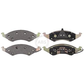 Jeu de 4 plaquettes de frein avant A.B.S. 38421