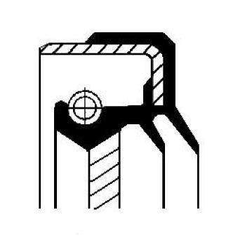 Bague d'étanchéité, vilebrequin CORTECO 49358748