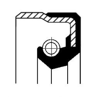 Bague d'étanchéité, moyeu de roue CORTECO 01018243B