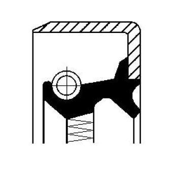 Bague d'étanchéité, différentiel CORTECO 01029681B