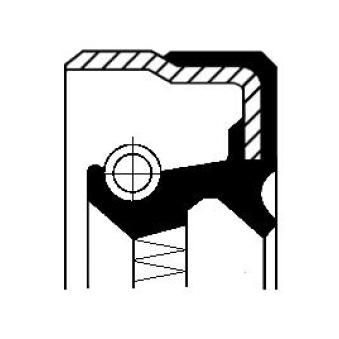 Bague d'étanchéité, moyeu de roue CORTECO 19020065B