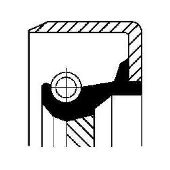 Bague d'étanchéité, différentiel CORTECO 12011294B