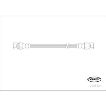 Flexible de frein CORTECO 19036624