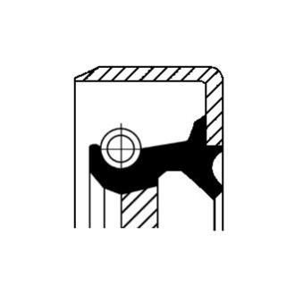 Joint d'étanchéité, arbre de commande (pompe à huile) CORTECO 12016598B