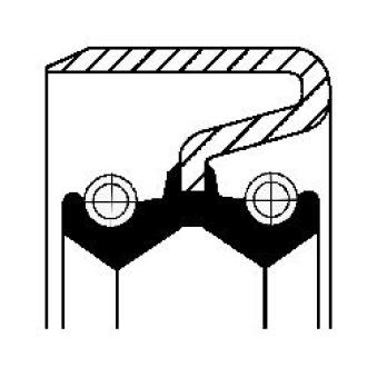 Bague d'étanchéité, moyeu de roue CORTECO