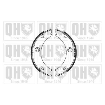 Jeu de mâchoires de frein, frein de stationnement QUINTON HAZELL BS1129