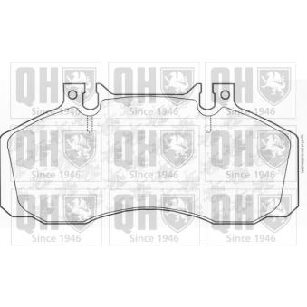 Jeu de 4 plaquettes de frein avant QUINTON HAZELL BP647